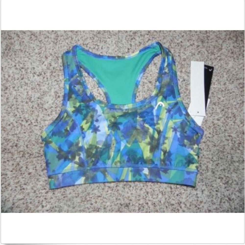 Head Sports Bra Size Small Blue Women NWT